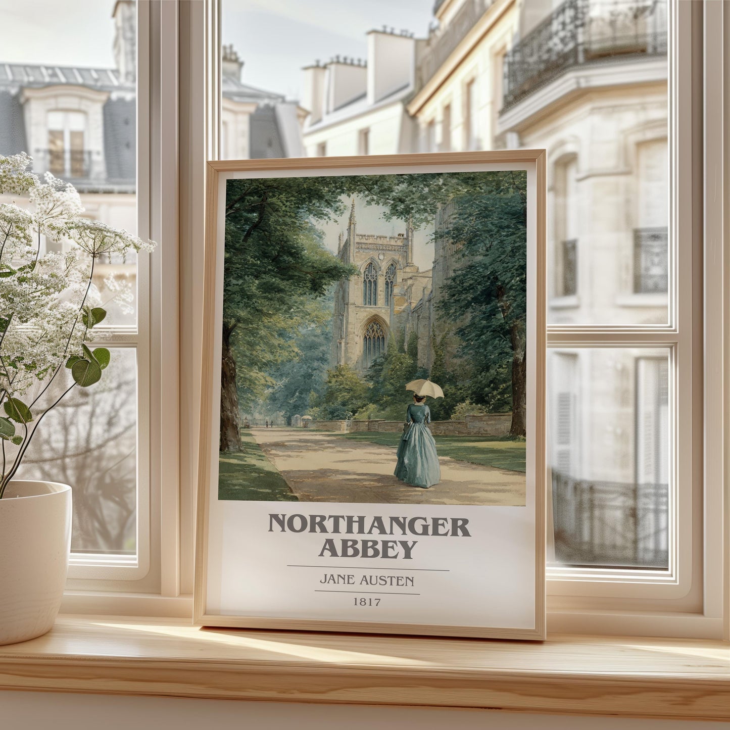 Northanger Abbey by Jane Austen | Book Poster | Literary Art Gift For Book Lover | Novel Inspired Wall Art | Free Delivery