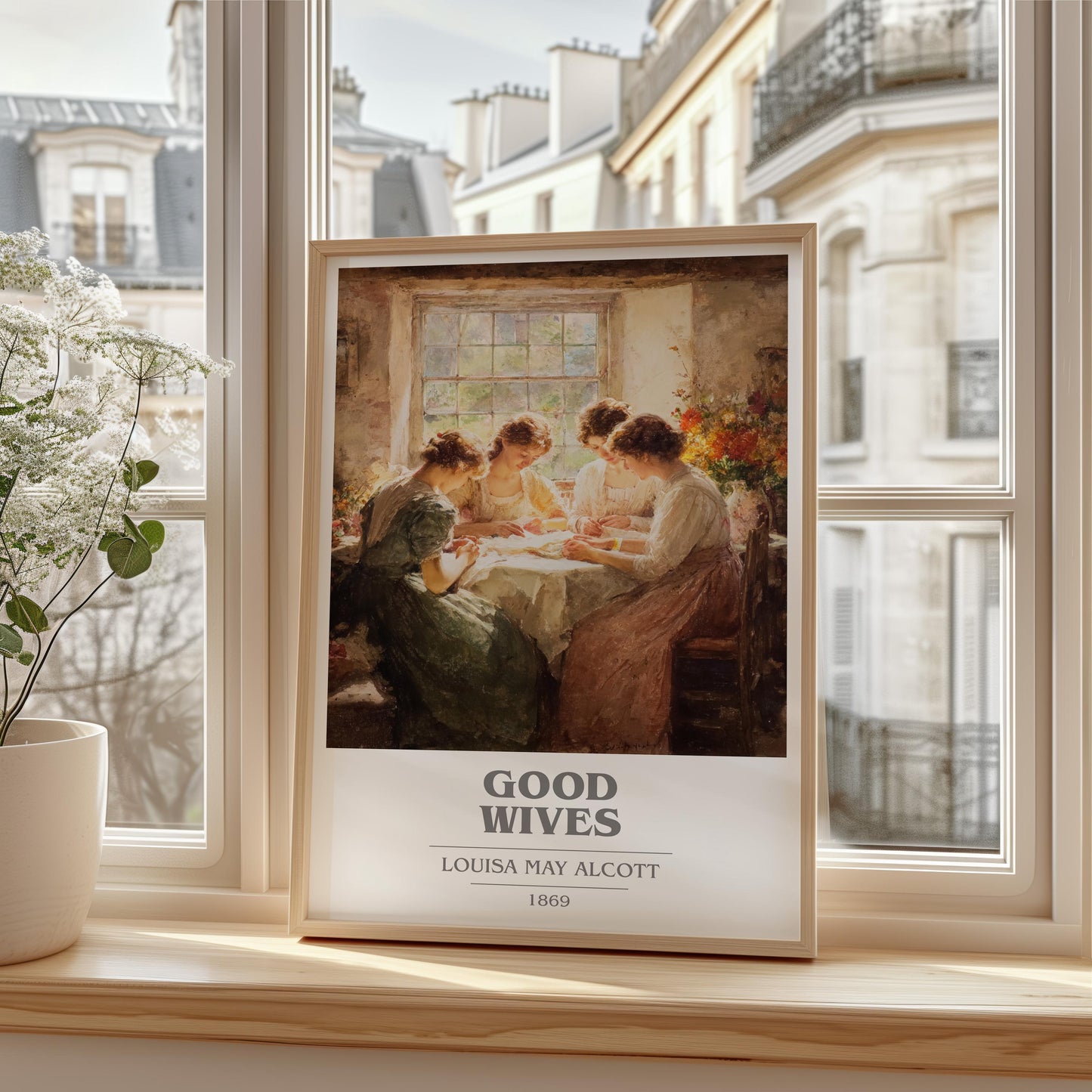 Good Wives by Louisa May Alcott | Book Poster | Literary Art Gift For Book Lover | Novel Inspired Wall Art | Free Delivery