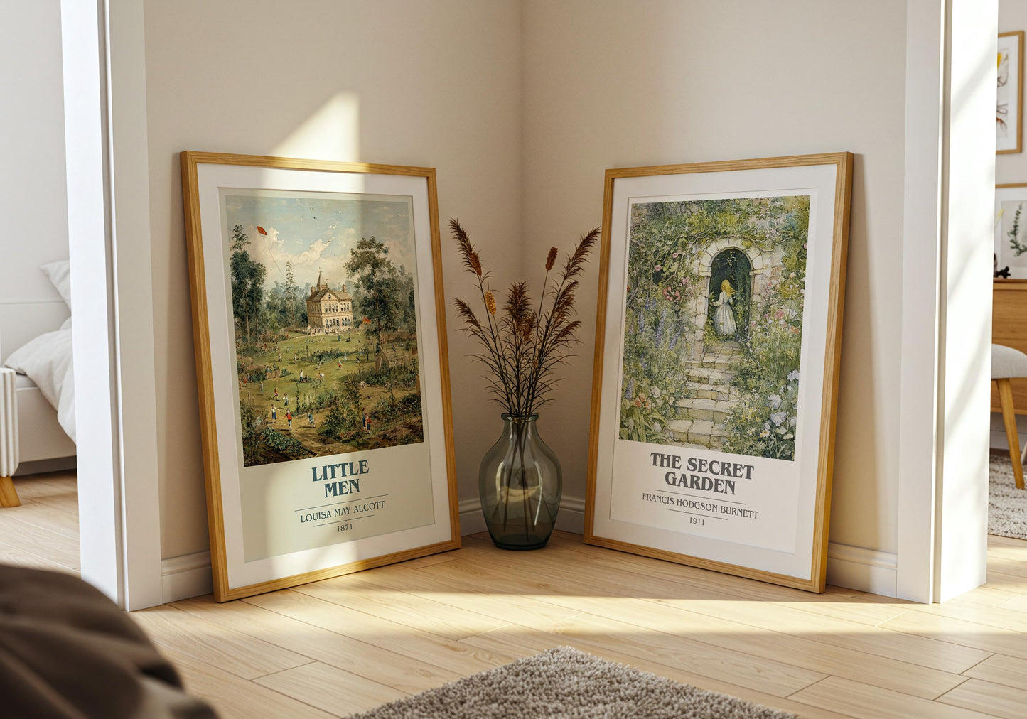 Little Men by Louisa May Alcott | Book Poster | Literary Art Gift For Book Lover | Novel Inspired Wall Art | Free Delivery