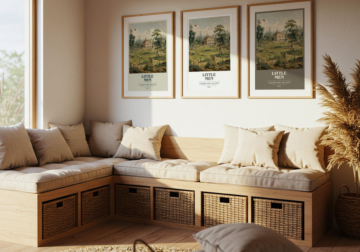 Little Men by Louisa May Alcott | Book Poster | Literary Art Gift For Book Lover | Novel Inspired Wall Art | Free Delivery