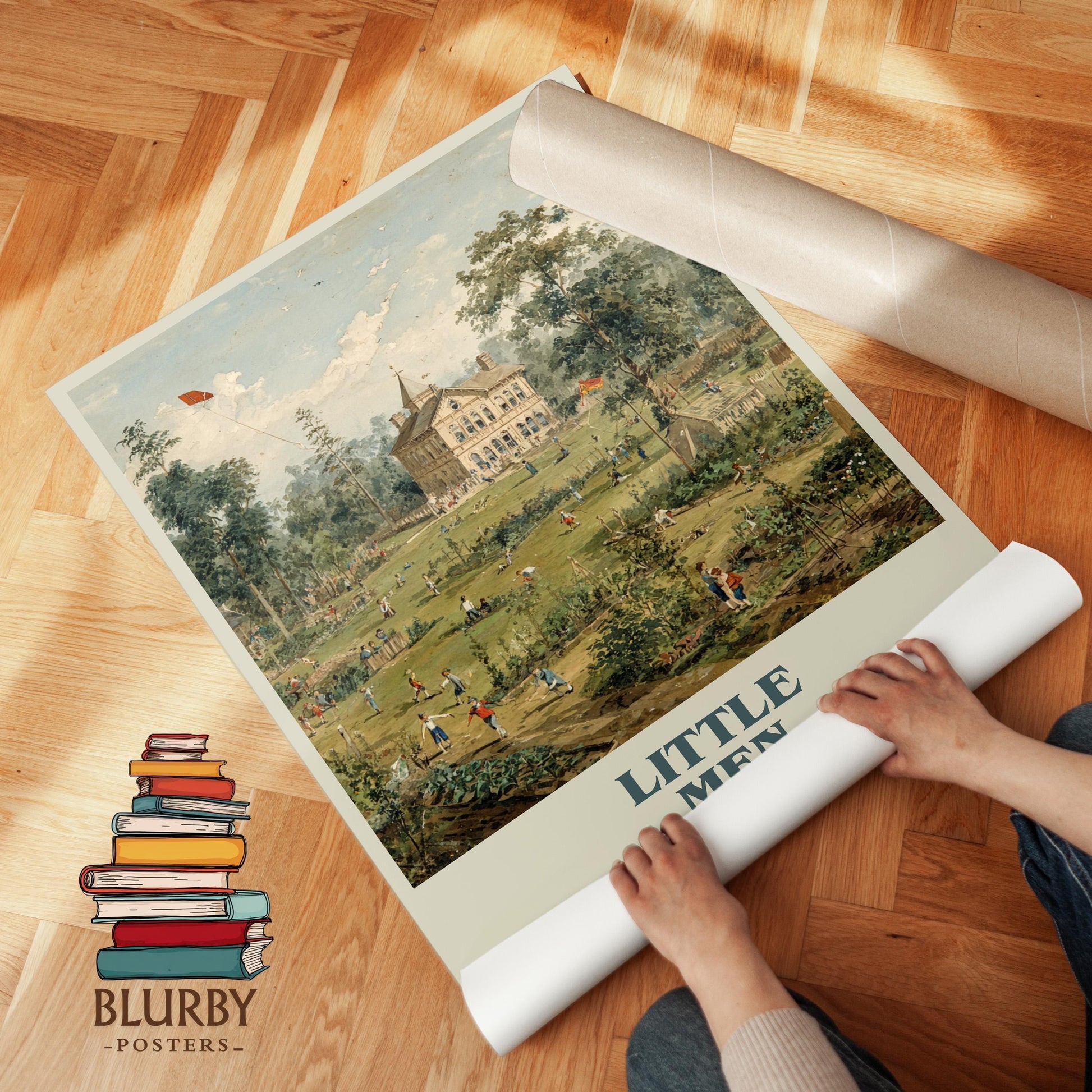 Little Men by Louisa May Alcott | Book Poster | Literary Art Gift For Book Lover | Novel Inspired Wall Art | Free Delivery