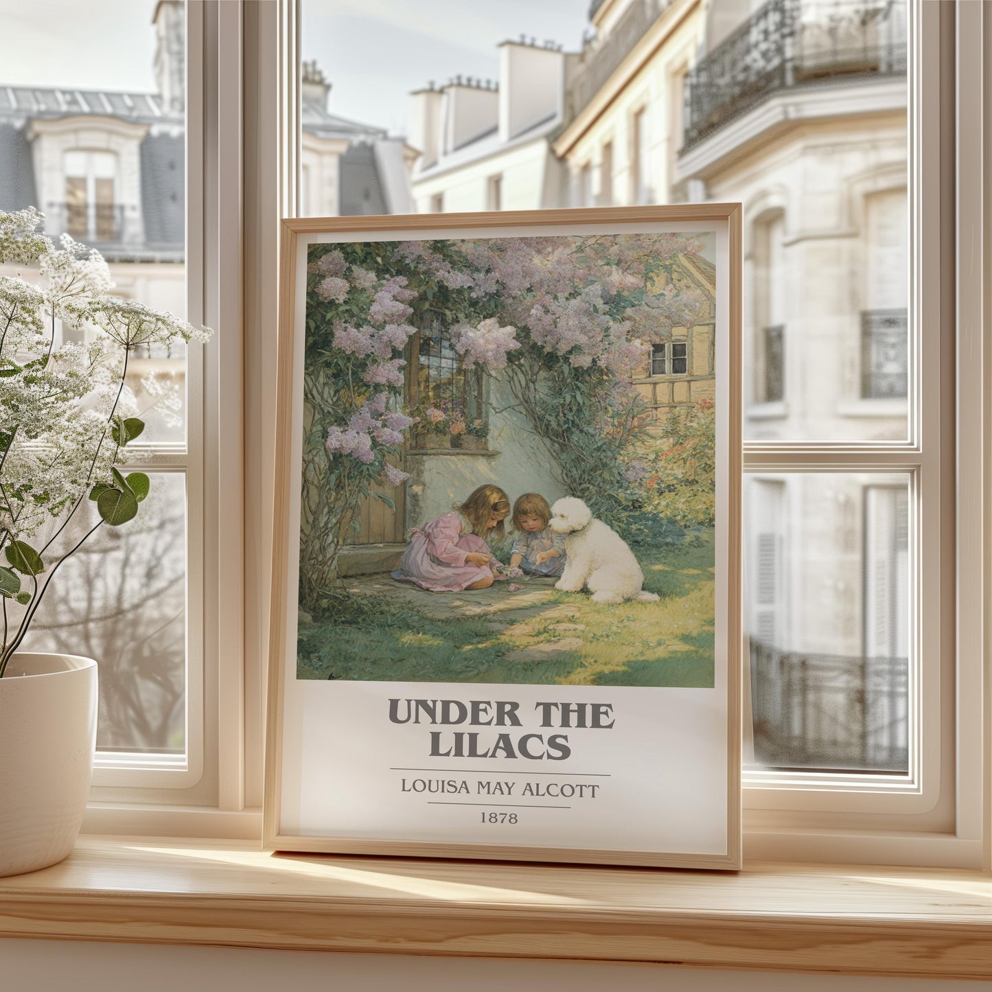 Under The Lilacs by Louisa May Alcott | Book Poster | Literary Art Gift For Book Lover | Novel Inspired Wall Art | Free Delivery
