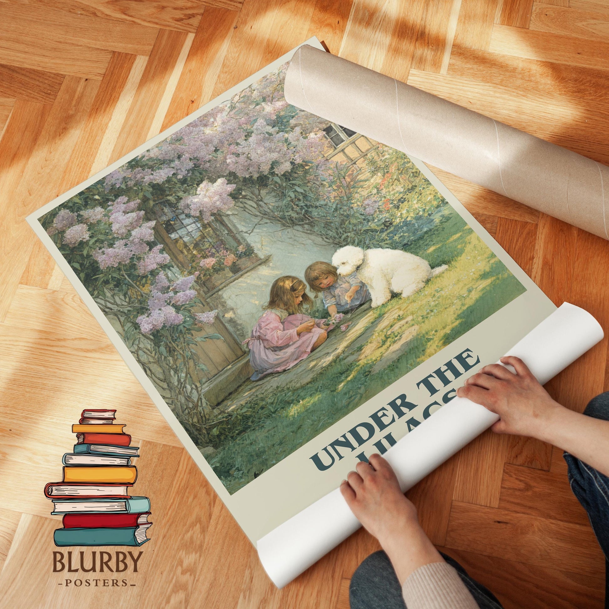 Under The Lilacs by Louisa May Alcott | Book Poster | Literary Art Gift For Book Lover | Novel Inspired Wall Art | Free Delivery