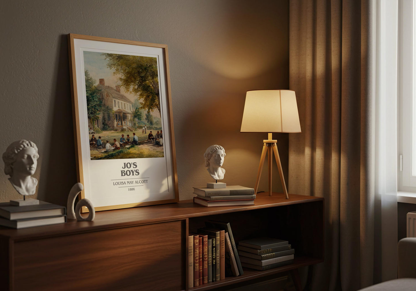 Jo's Boys by Louisa May Alcott | Book Poster | Literary Art Gift For Book Lover | Novel Inspired Wall Art | Free Delivery