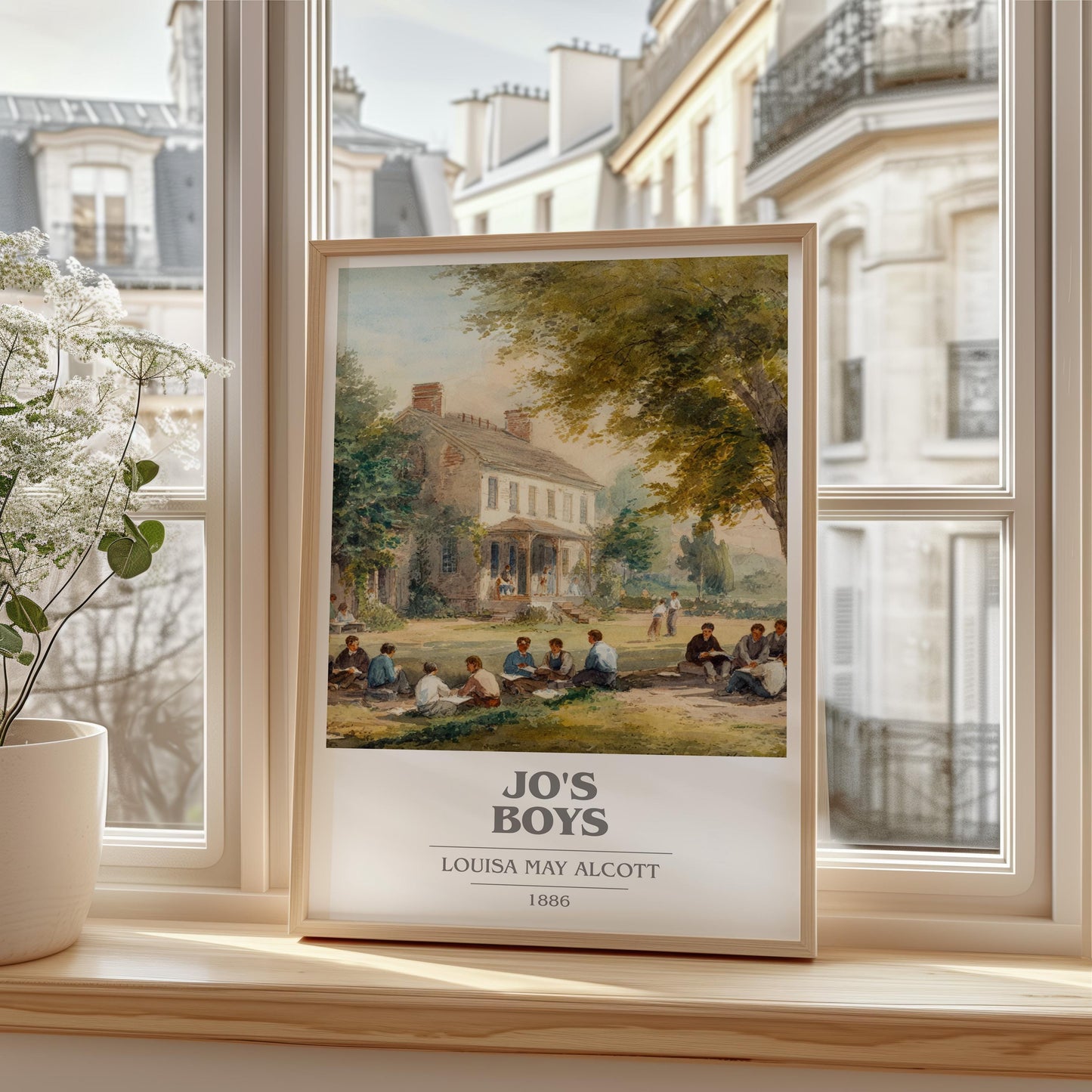 Jo's Boys by Louisa May Alcott | Book Poster | Literary Art Gift For Book Lover | Novel Inspired Wall Art | Free Delivery