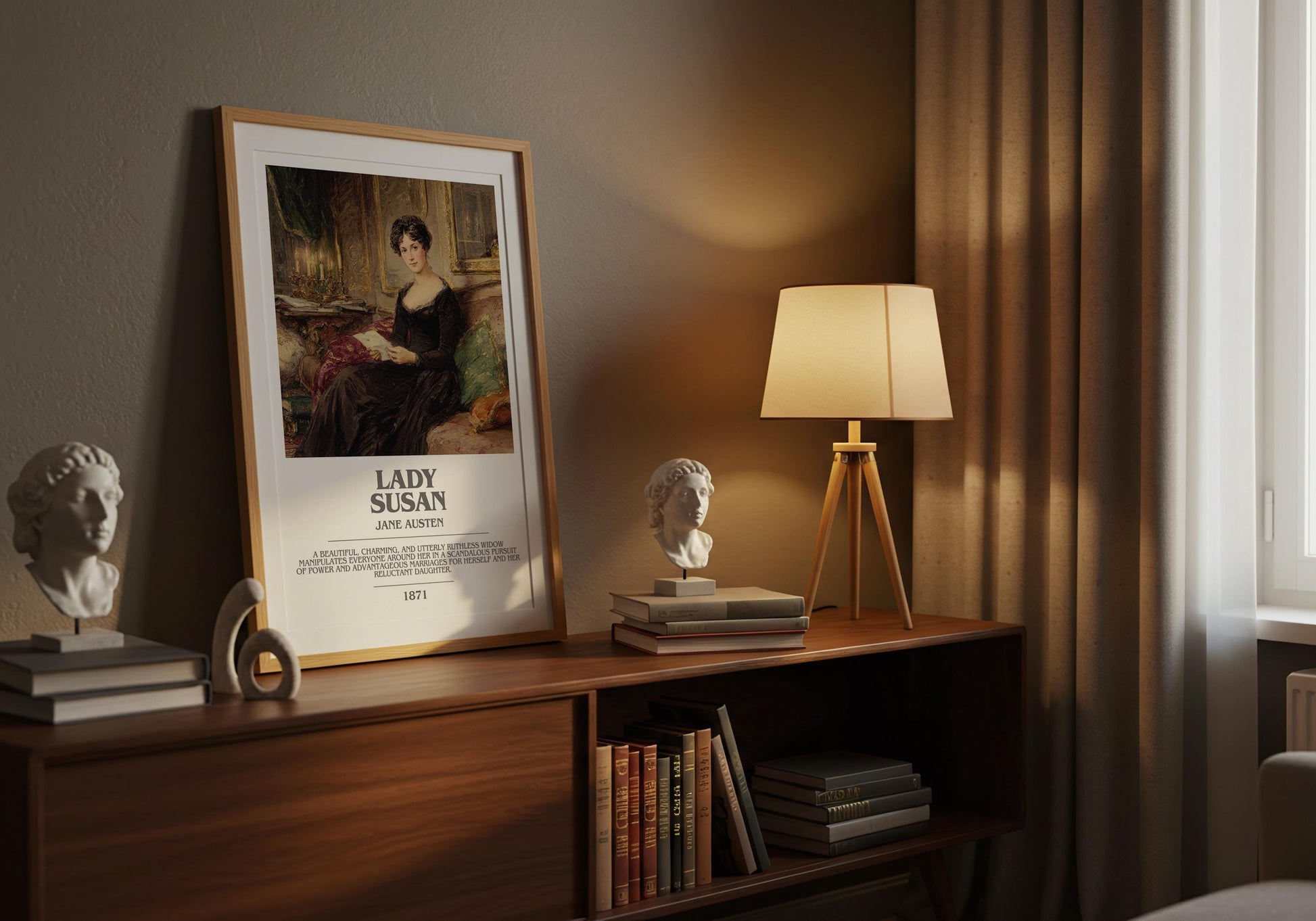 Lady Susan by Jane Austen | Book Poster | Literary Art Gift For Book Lover | Novel Inspired Wall Art | Free Delivery