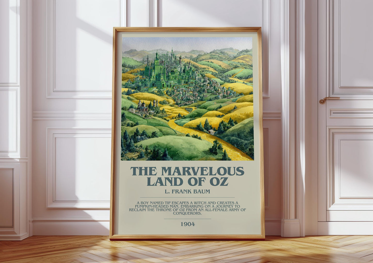 The Marvelous Land of Oz by L. Frank Baum | Book Poster | Literary Art Gift For Book Lover | Novel Inspired Wall Art | Free Delivery