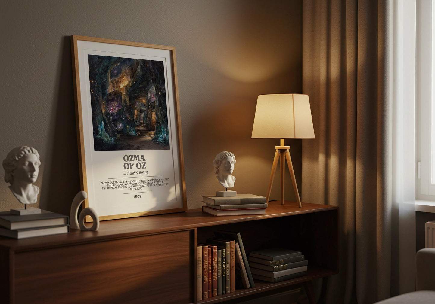 Osma of Oz by L. Frank Baum | Book Poster | Literary Art Gift For Book Lover | Novel Inspired Wall Art | Free Delivery