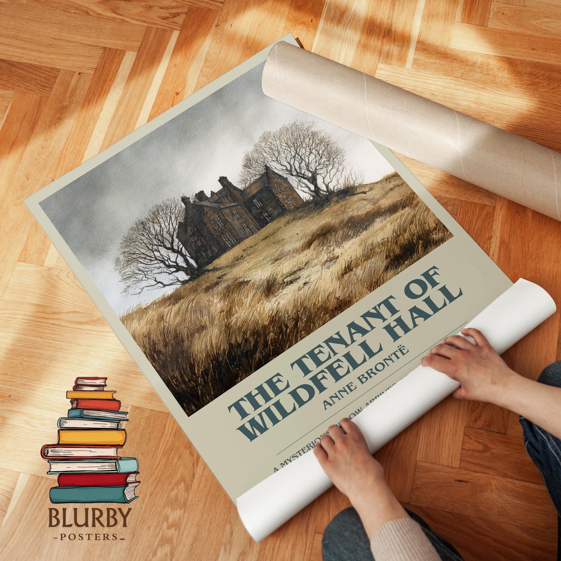 The Tenant Of Wildfell Hall book poster packaging – museum-quality print rolled in protective tube