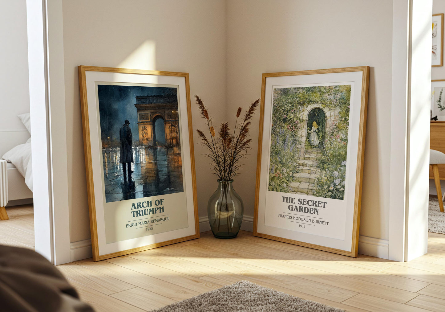 Arch Of Triumph book cover poster paired in gallery wall – literary art prints