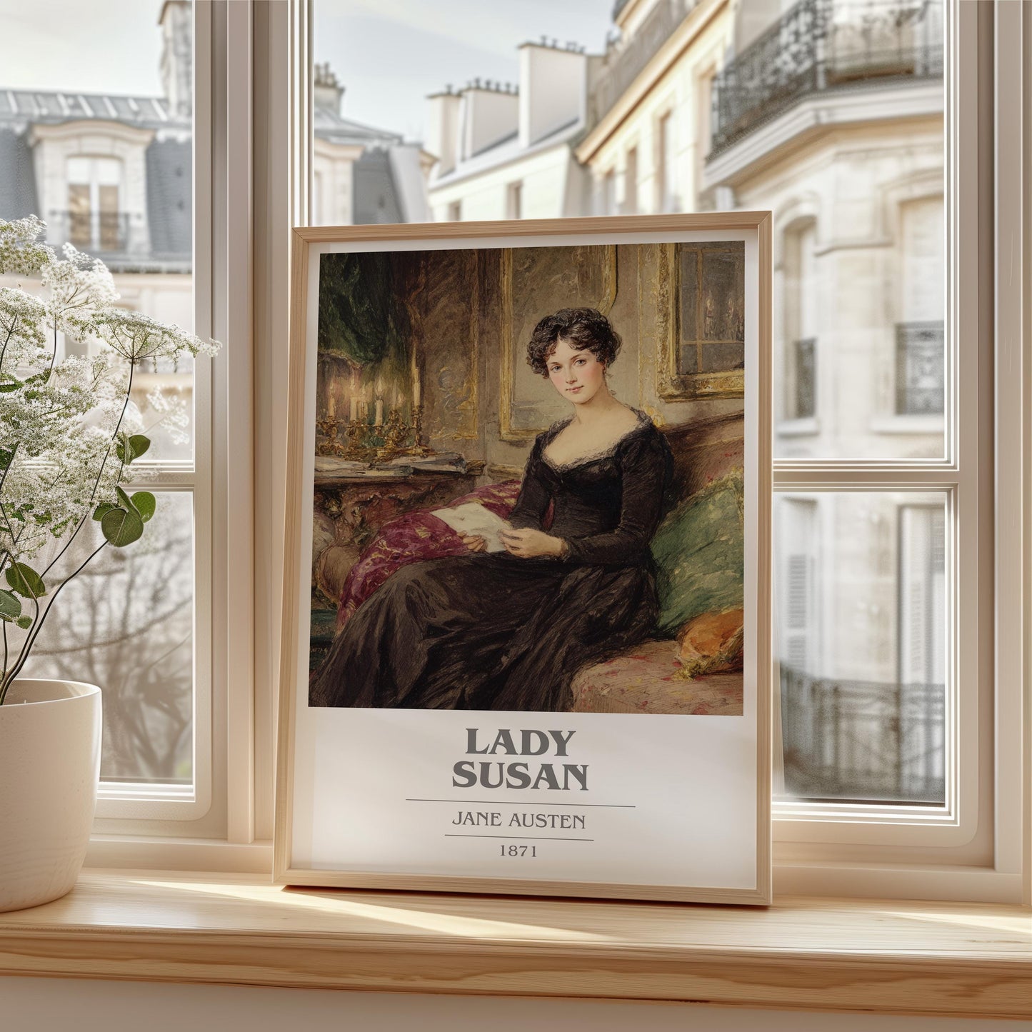 Lady Susan by Jane Austen | Book Poster | Literary Art Gift For Book Lover | Novel Inspired Wall Art | Free Delivery