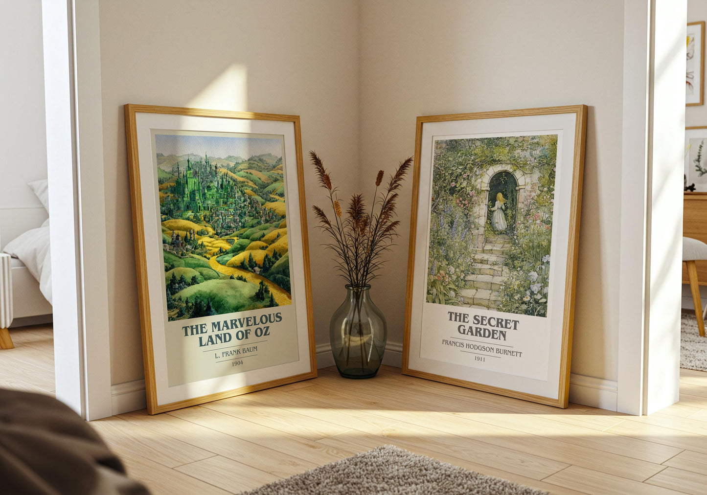 The Marvelous Land of Oz by L. Frank Baum | Book Poster | Literary Art Gift For Book Lover | Novel Inspired Wall Art | Free Delivery