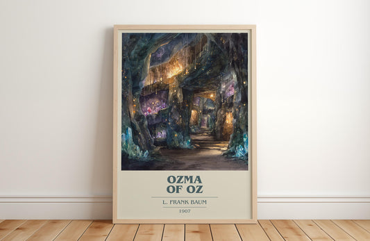 Osma of Oz by L. Frank Baum | Book Poster | Literary Art Gift For Book Lover | Novel Inspired Wall Art | Free Delivery