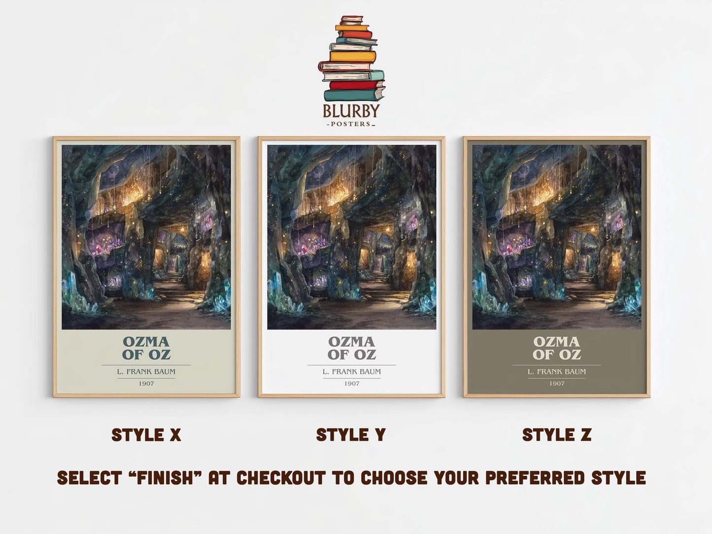 Osma of Oz by L. Frank Baum | Book Poster | Literary Art Gift For Book Lover | Novel Inspired Wall Art | Free Delivery