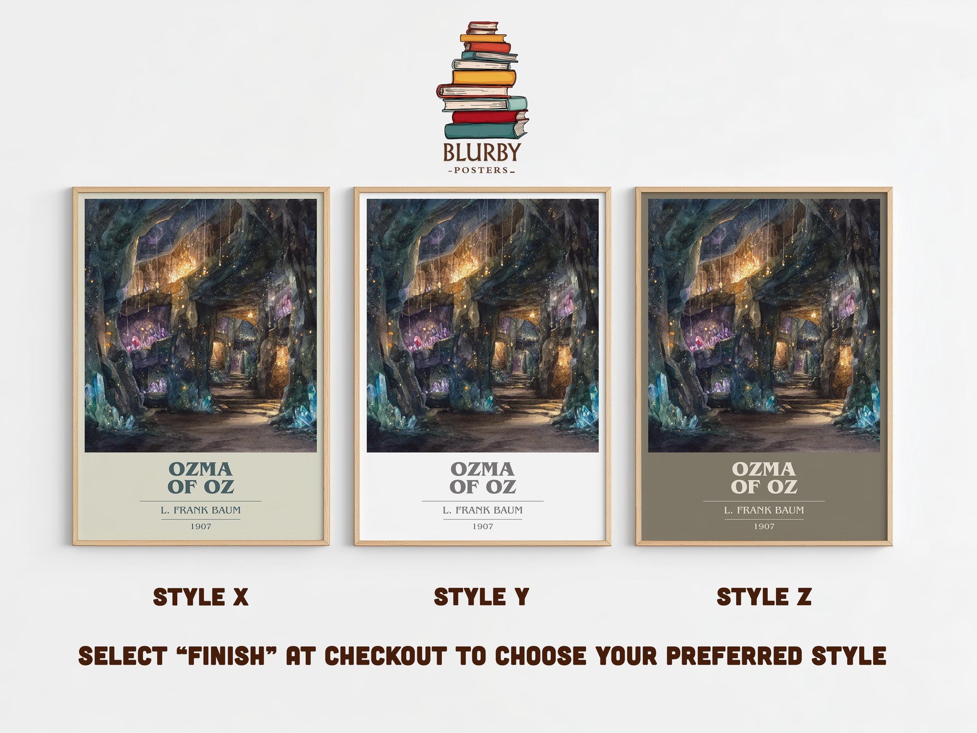 Osma of Oz by L. Frank Baum | Book Poster | Literary Art Gift For Book Lover | Novel Inspired Wall Art | Free Delivery