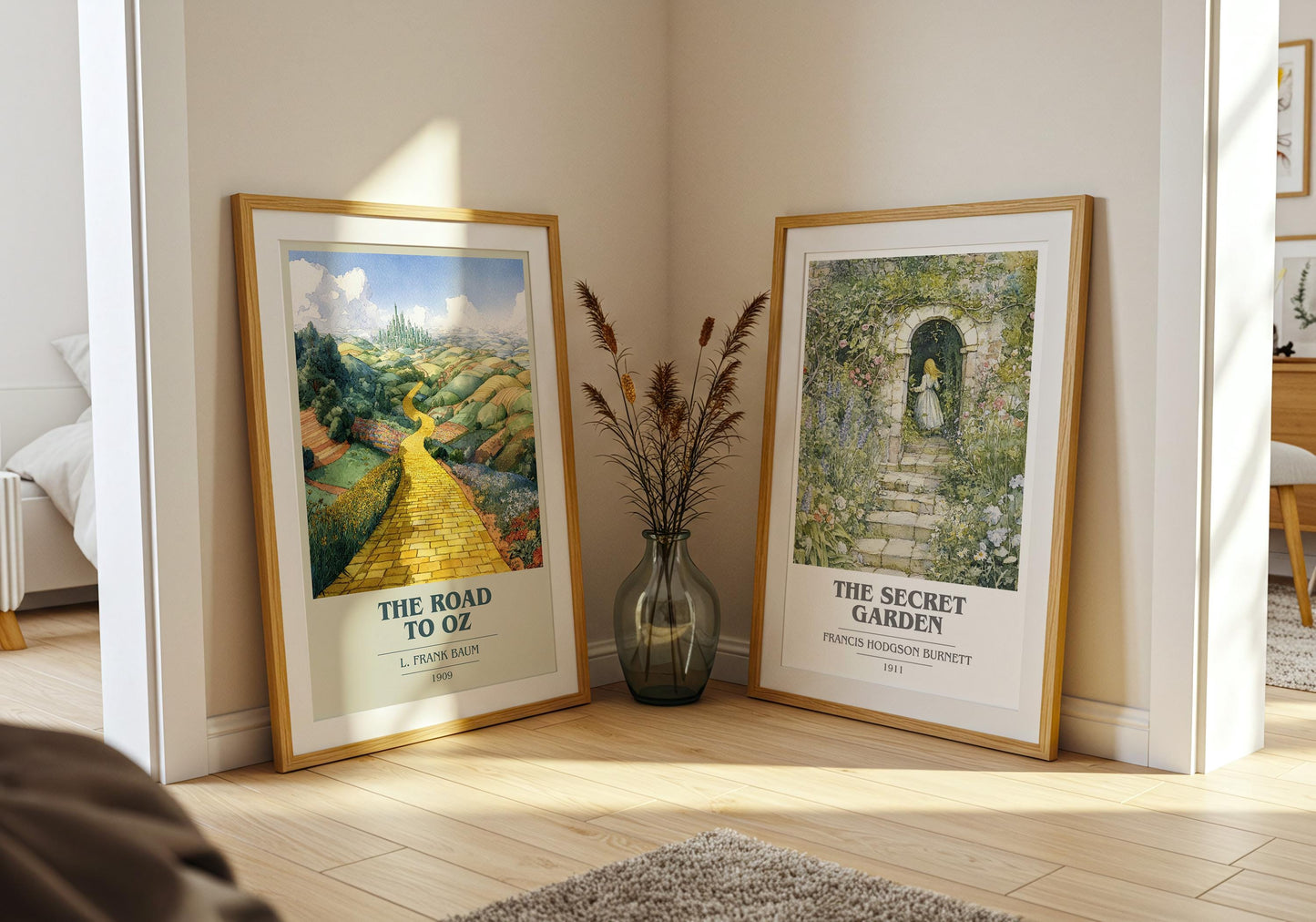 The Road to Oz by L. Frank Baum | Book Poster | Literary Art Gift For Book Lover | Novel Inspired Wall Art | Free Delivery