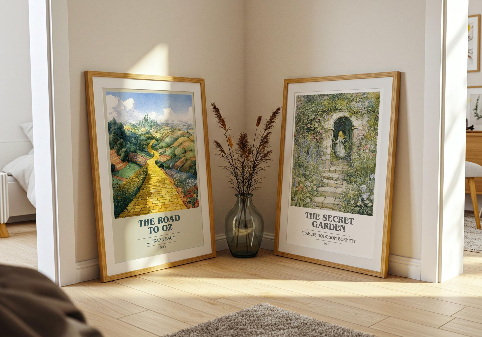 The Road to Oz by L. Frank Baum | Book Poster | Literary Art Gift For Book Lover | Novel Inspired Wall Art | Free Delivery