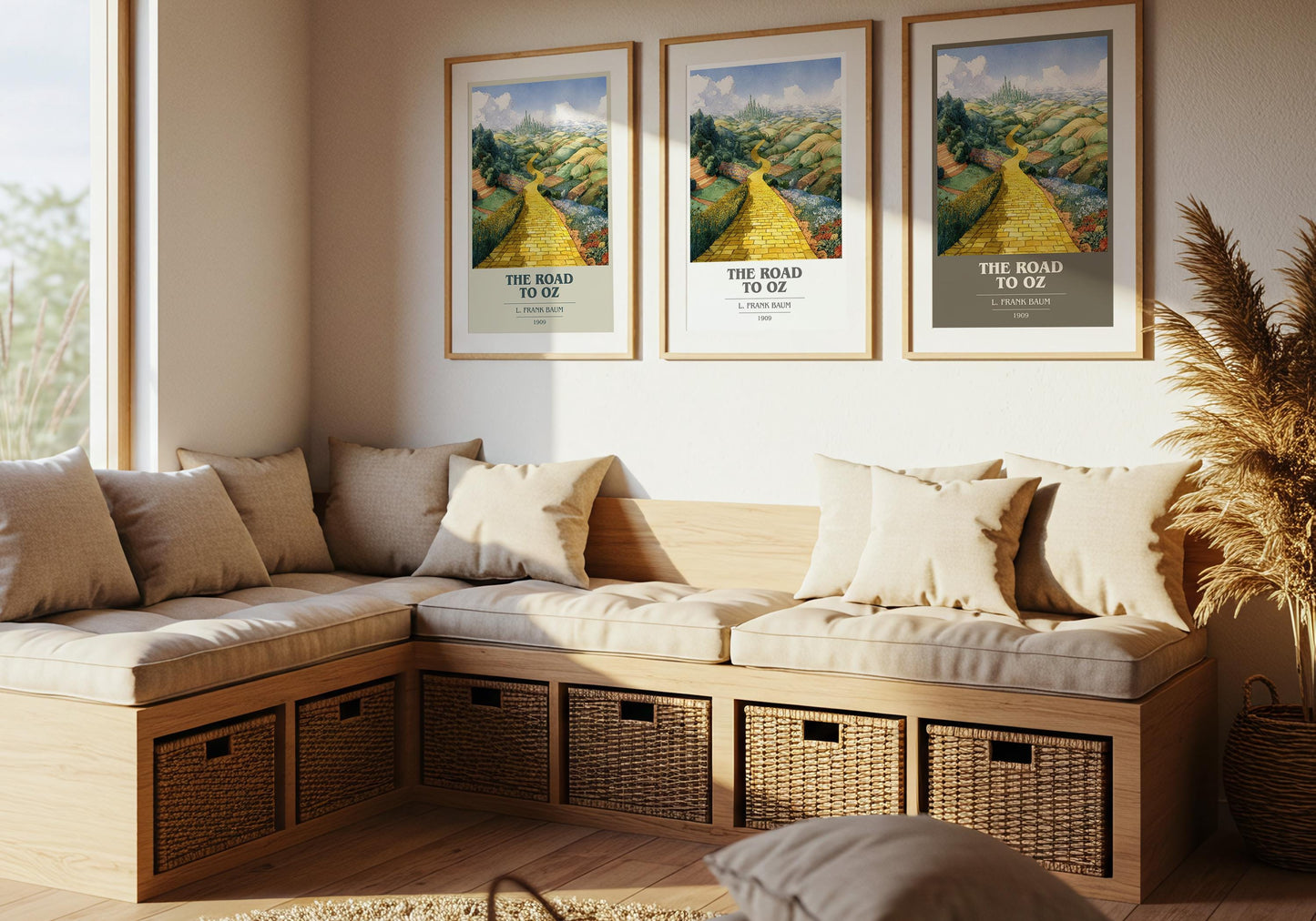 The Road to Oz by L. Frank Baum | Book Poster | Literary Art Gift For Book Lover | Novel Inspired Wall Art | Free Delivery