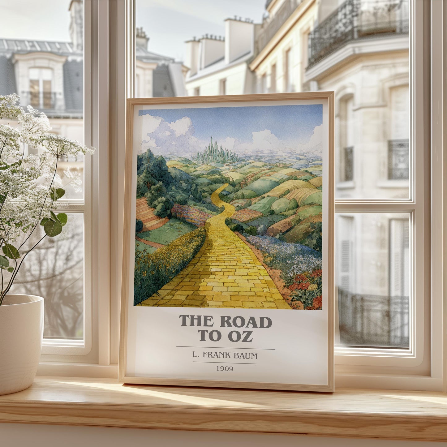 The Road to Oz by L. Frank Baum | Book Poster | Literary Art Gift For Book Lover | Novel Inspired Wall Art | Free Delivery