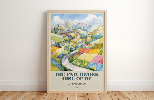 The Patchwork Girl of Oz by L. Frank Baum | Book Poster | Literary Art Gift For Book Lover | Novel Inspired Wall Art | Free Delivery