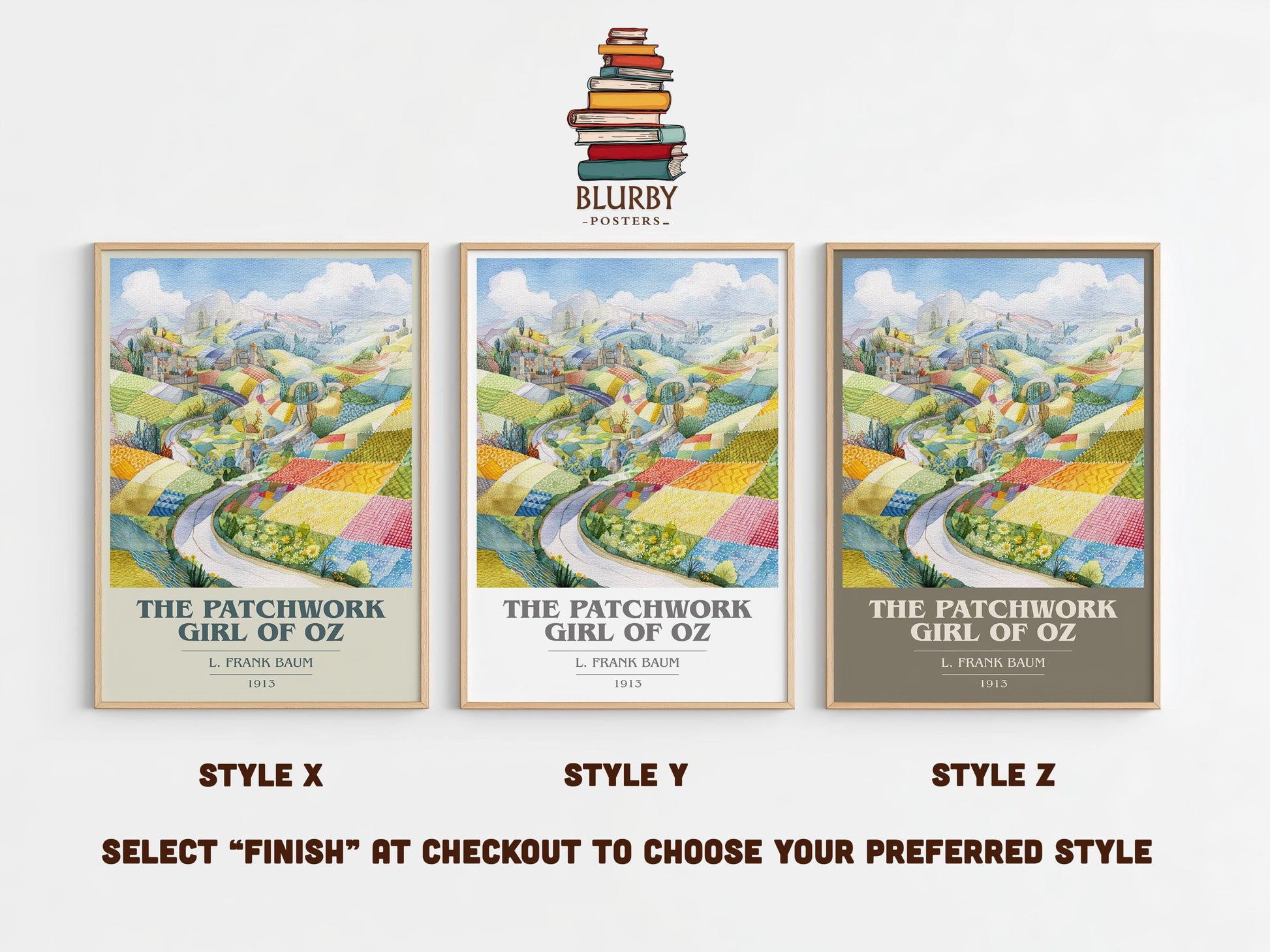 The Patchwork Girl of Oz by L. Frank Baum | Book Poster | Literary Art Gift For Book Lover | Novel Inspired Wall Art | Free Delivery