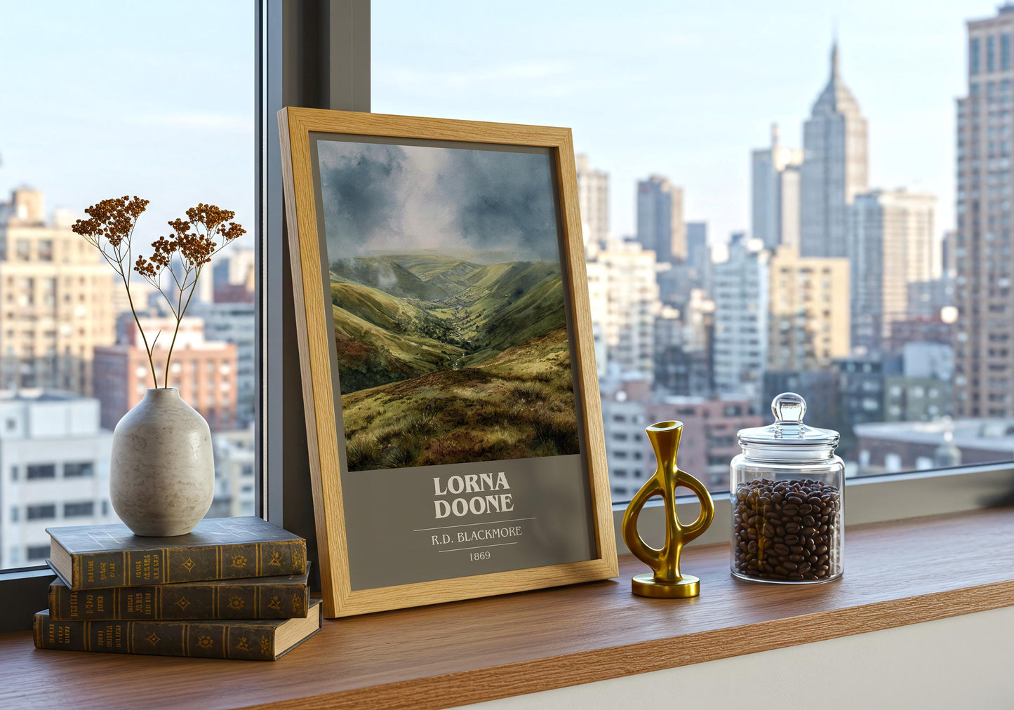 Lorna Doone book cover book poster framed on wall – childrens wall art