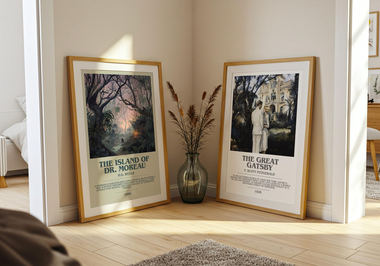 The Island of Dr. Moreau by H.G. Wells | Book Poster | Literary Art Gift For Book Lover | Novel Inspired Wall Art | Free Delivery