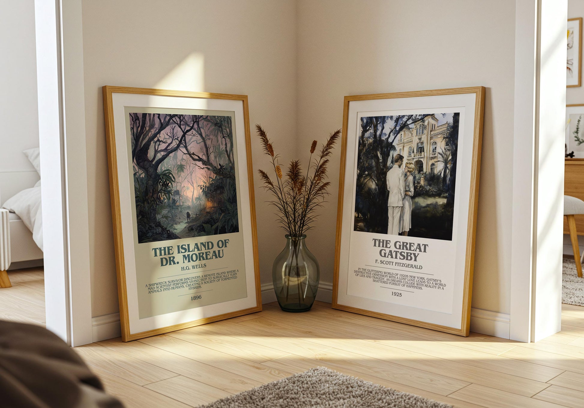 The Island of Dr. Moreau by H.G. Wells | Book Poster | Literary Art Gift For Book Lover | Novel Inspired Wall Art | Free Delivery