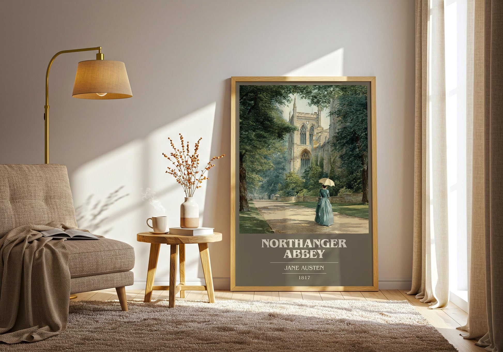 Northanger Abbey by Jane Austen | Book Poster | Literary Art Gift For Book Lover | Novel Inspired Wall Art | Free Delivery