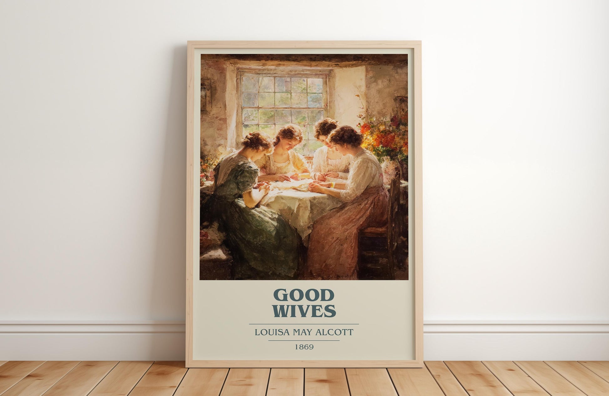 Good Wives by Louisa May Alcott | Book Poster | Literary Art Gift For Book Lover | Novel Inspired Wall Art | Free Delivery
