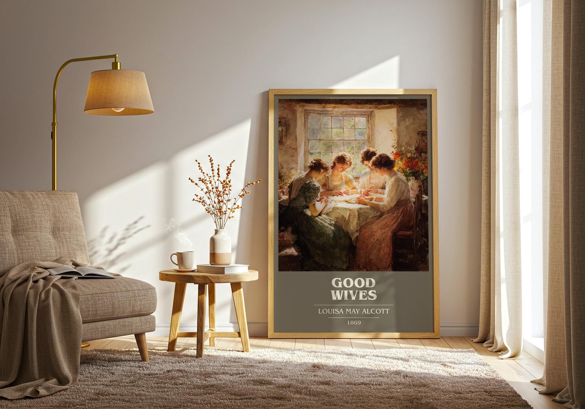 Good Wives by Louisa May Alcott | Book Poster | Literary Art Gift For Book Lover | Novel Inspired Wall Art | Free Delivery