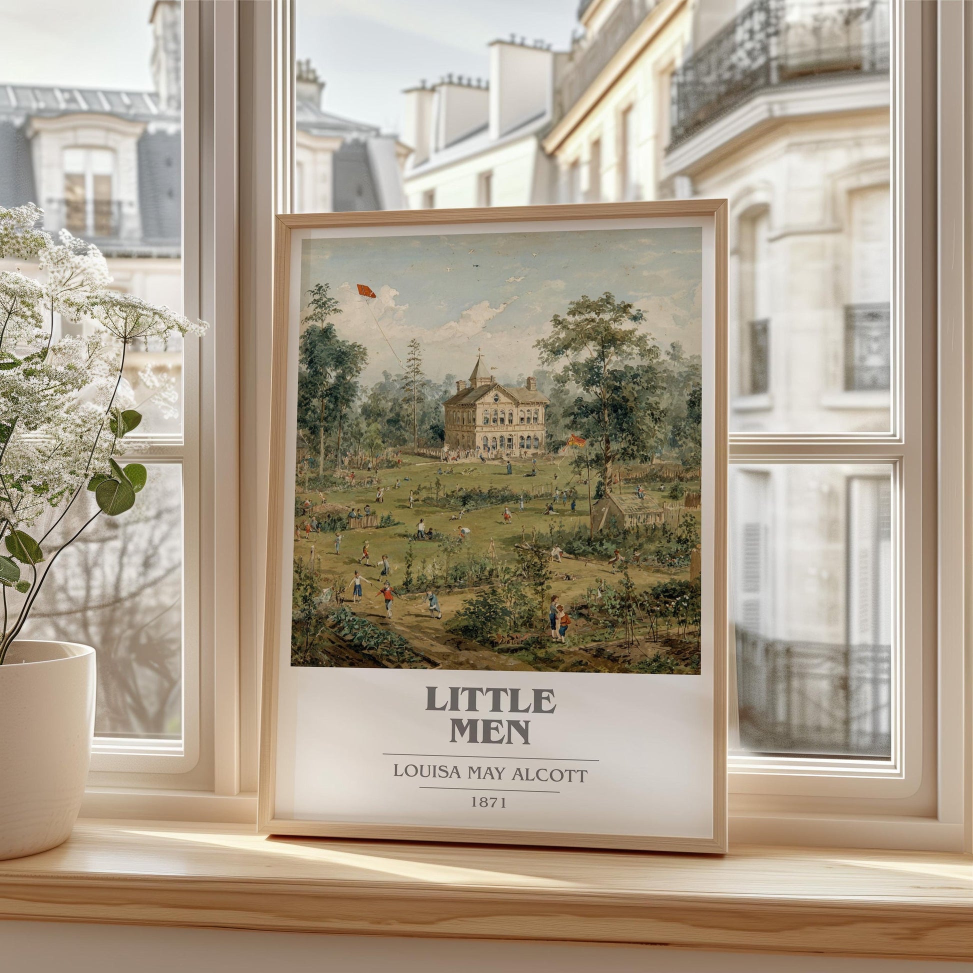 Little Men book cover book poster framed on wall – classic literature wall art