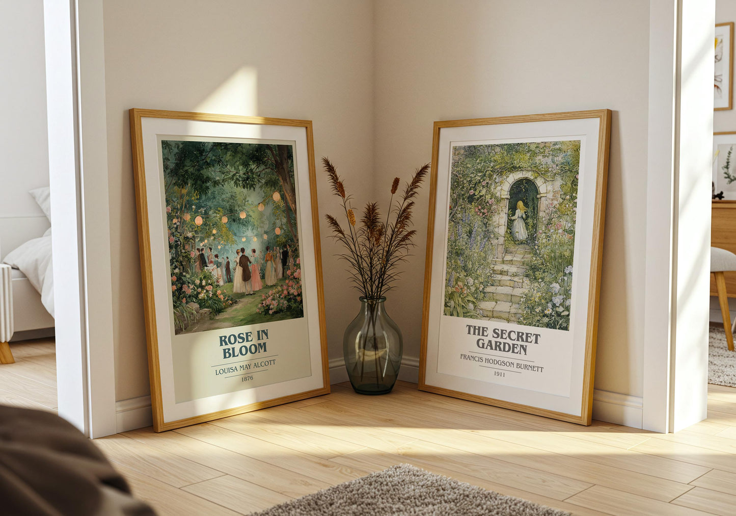 Rose In Bloom book poster packaging – museum-quality print rolled in protective tube