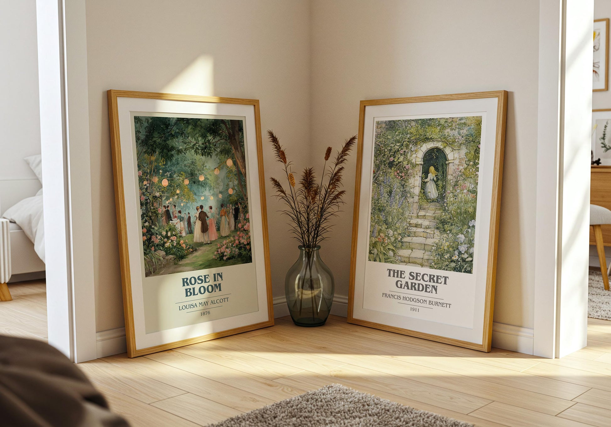 Rose In Bloom book poster packaging – museum-quality print rolled in protective tube