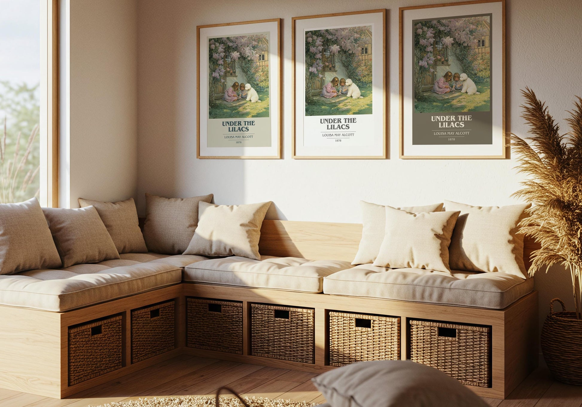 Under The Lilacs by Louisa May Alcott | Book Poster | Literary Art Gift For Book Lover | Novel Inspired Wall Art | Free Delivery