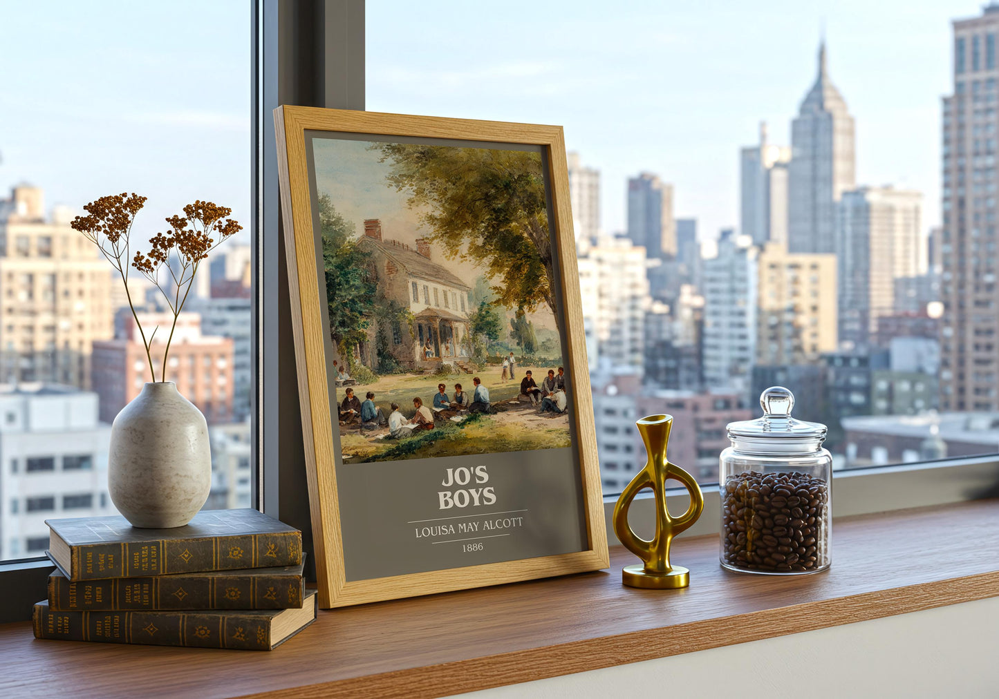 Jo's Boys by Louisa May Alcott | Book Poster | Literary Art Gift For Book Lover | Novel Inspired Wall Art | Free Delivery