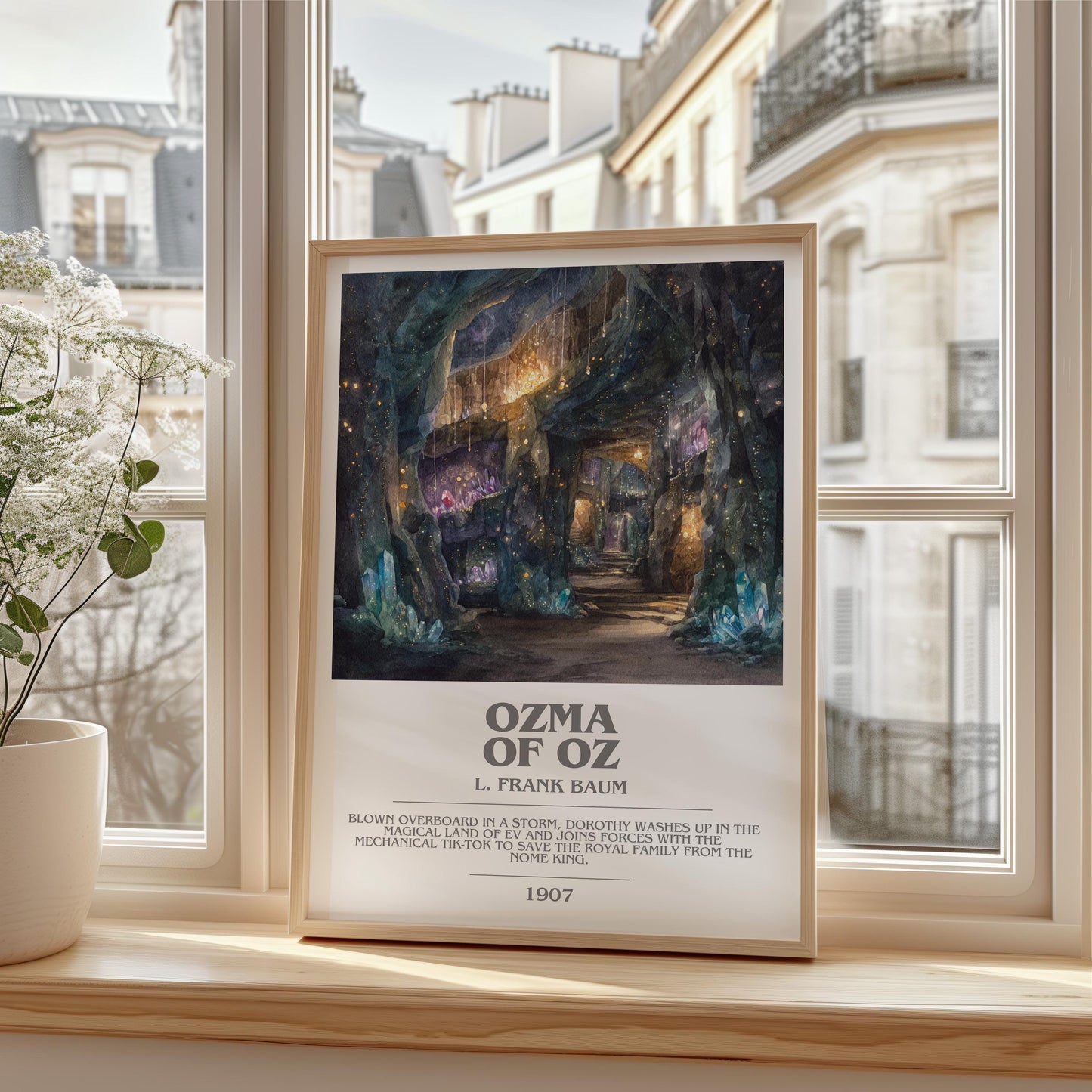 Osma of Oz by L. Frank Baum | Book Poster | Literary Art Gift For Book Lover | Novel Inspired Wall Art | Free Delivery