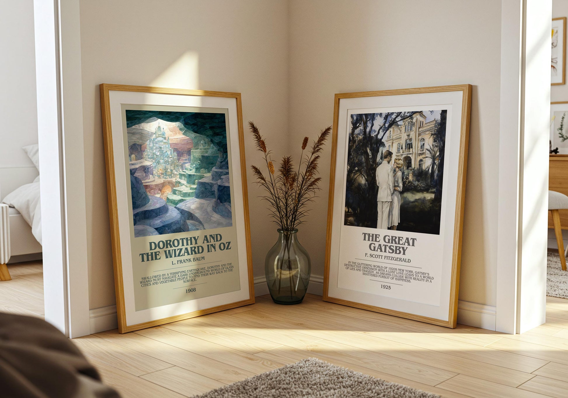 Dorothy and the Wizard in Oz by L. Frank Baum | Book Poster | Literary Art Gift For Book Lover | Novel Inspired Wall Art | Free Delivery