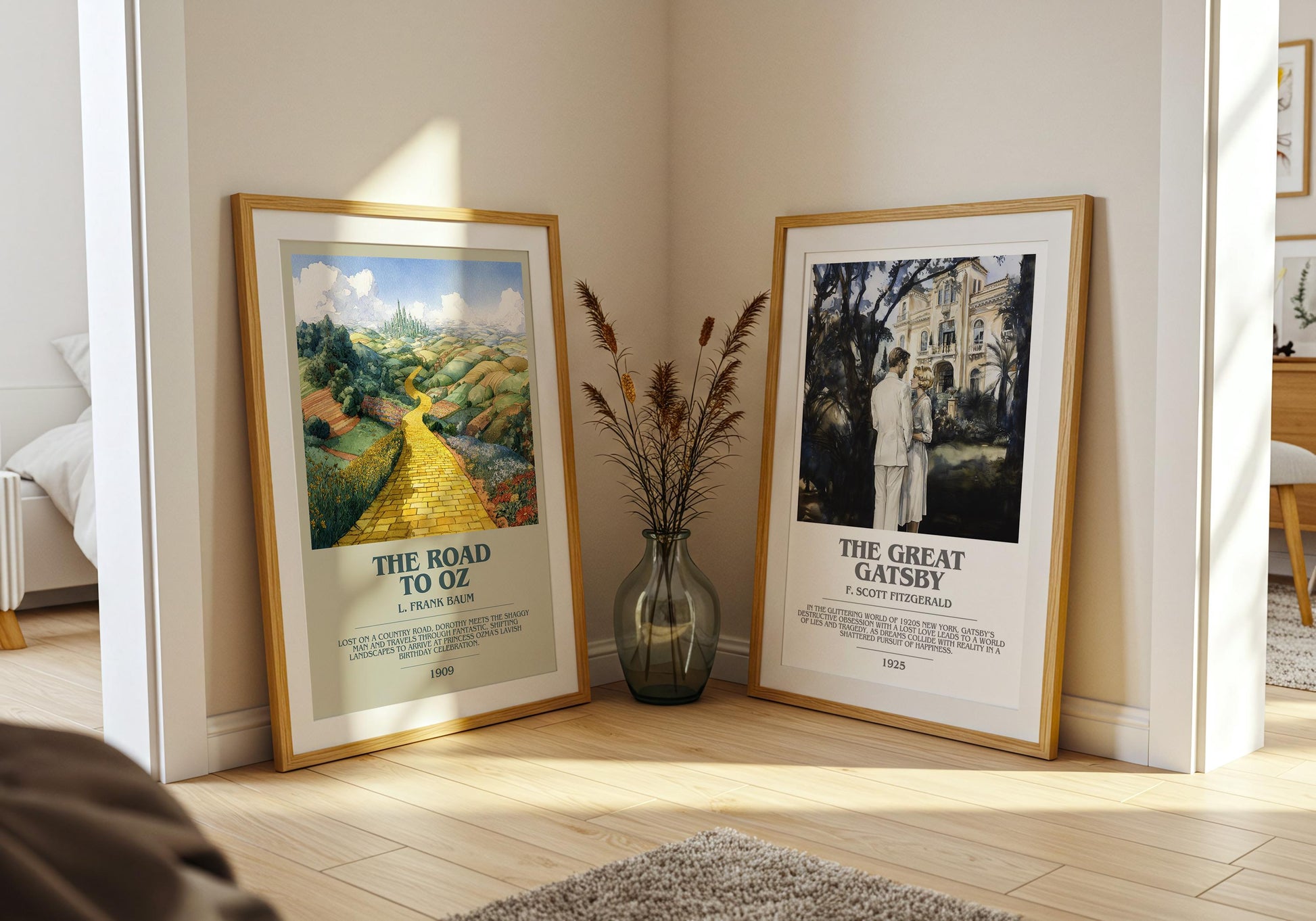 The Road to Oz by L. Frank Baum | Book Poster | Literary Art Gift For Book Lover | Novel Inspired Wall Art | Free Delivery