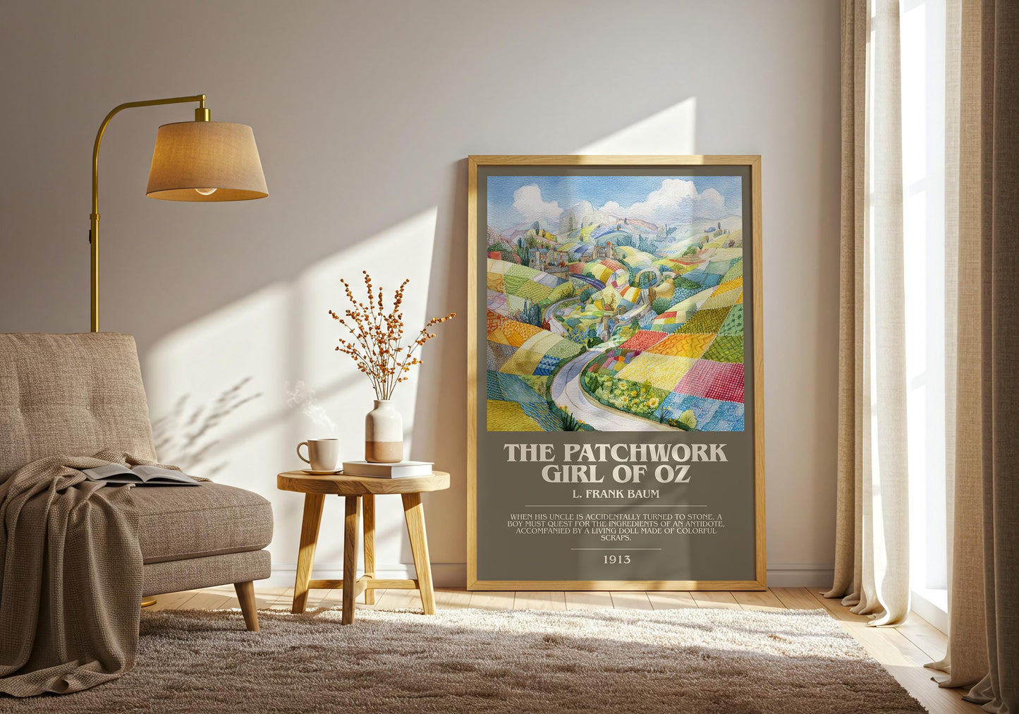 The Patchwork Girl of Oz by L. Frank Baum | Book Poster | Literary Art Gift For Book Lover | Novel Inspired Wall Art | Free Delivery