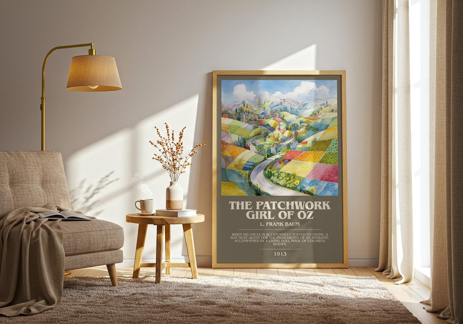 The Patchwork Girl of Oz by L. Frank Baum | Book Poster | Literary Art Gift For Book Lover | Novel Inspired Wall Art | Free Delivery