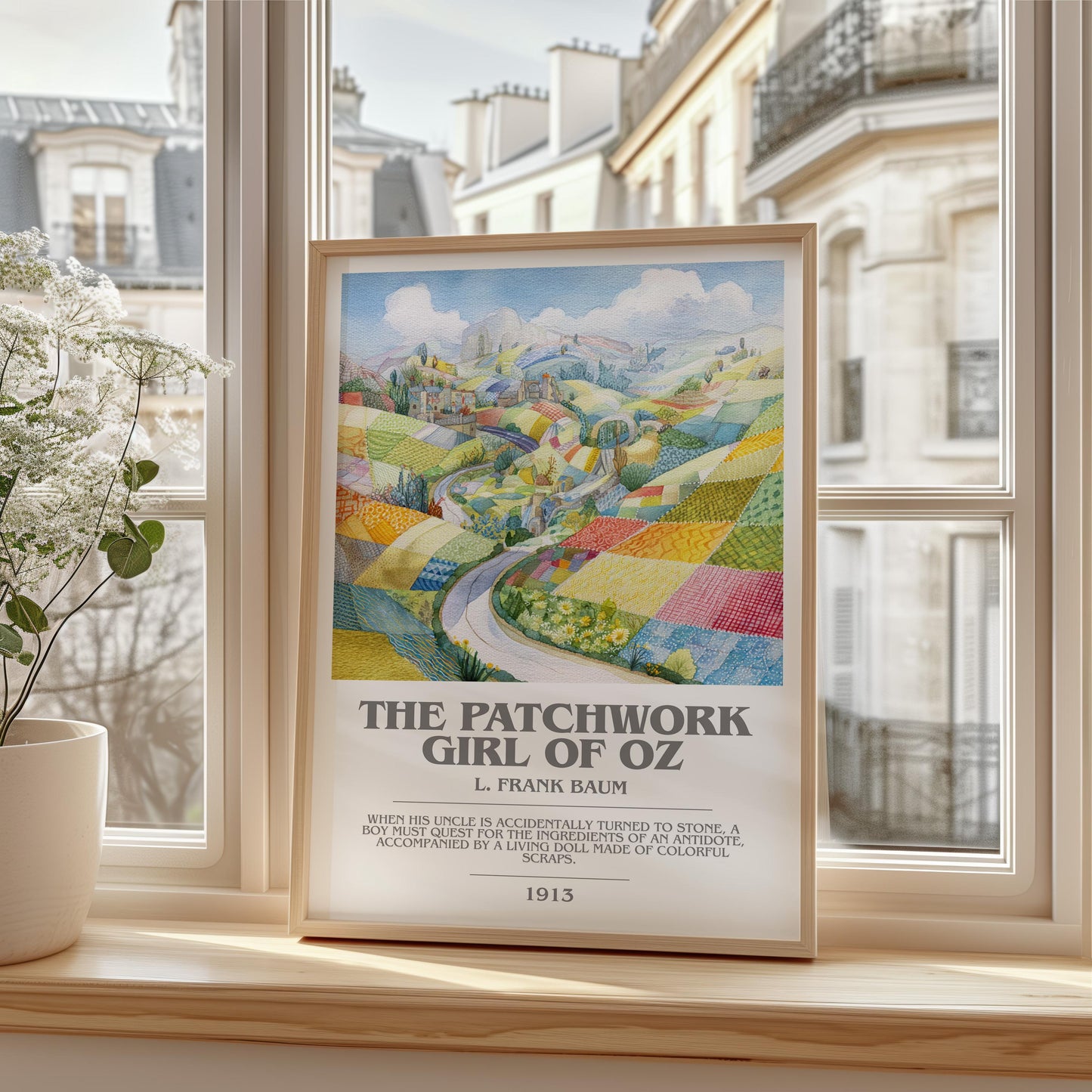 The Patchwork Girl of Oz by L. Frank Baum | Book Poster | Literary Art Gift For Book Lover | Novel Inspired Wall Art | Free Delivery