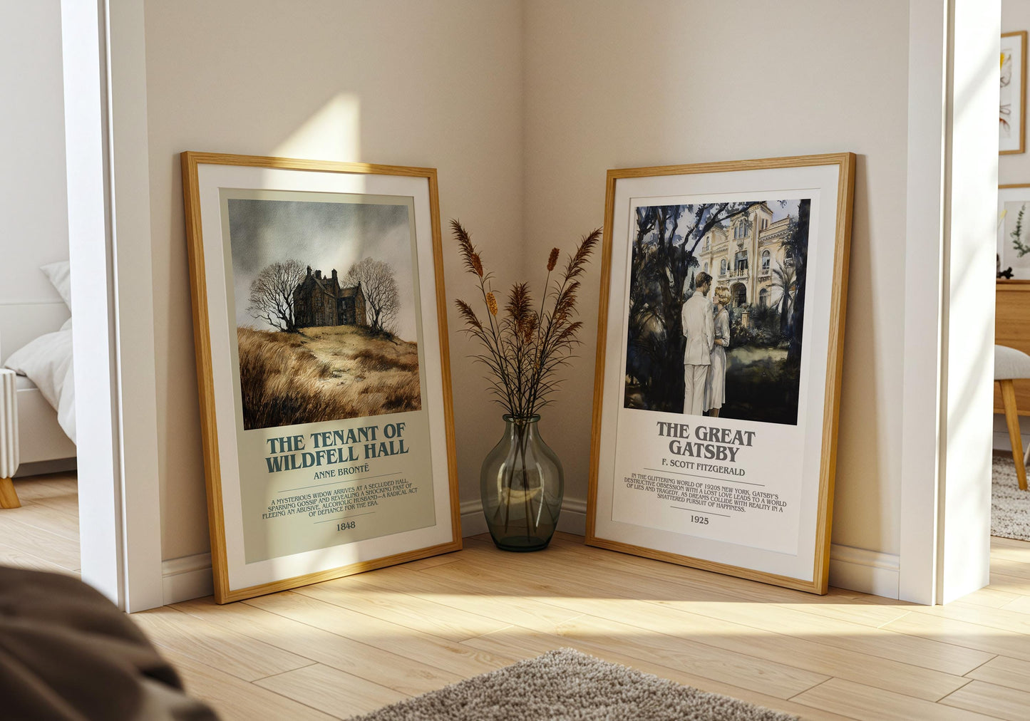 The Tenant Of Wildfell Hall bookish poster paired in gallery wall – literary art prints