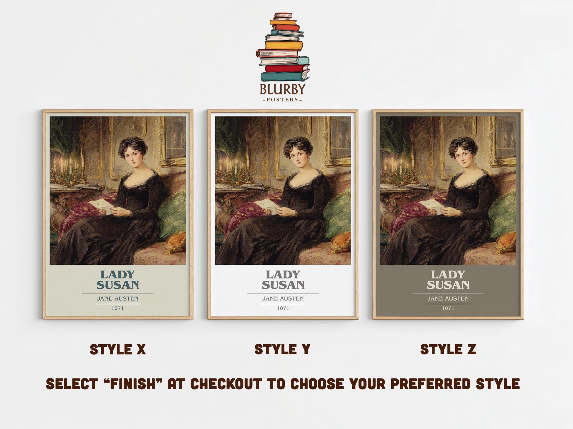 Lady Susan by Jane Austen | Book Poster | Literary Art Gift For Book Lover | Novel Inspired Wall Art | Free Delivery