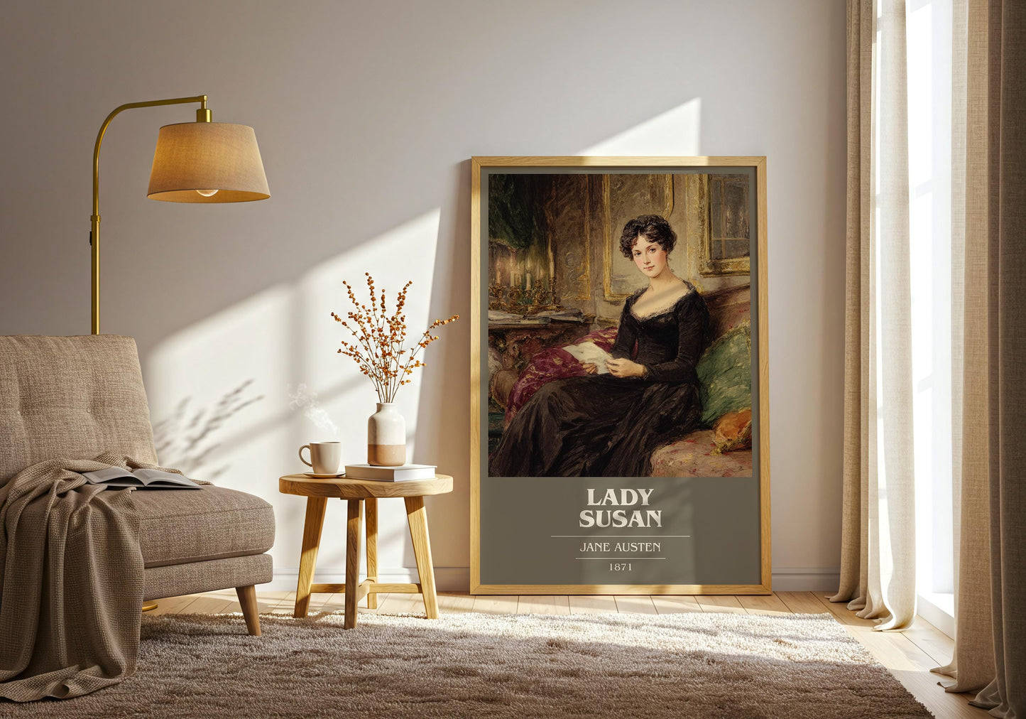 Lady Susan by Jane Austen | Book Poster | Literary Art Gift For Book Lover | Novel Inspired Wall Art | Free Delivery