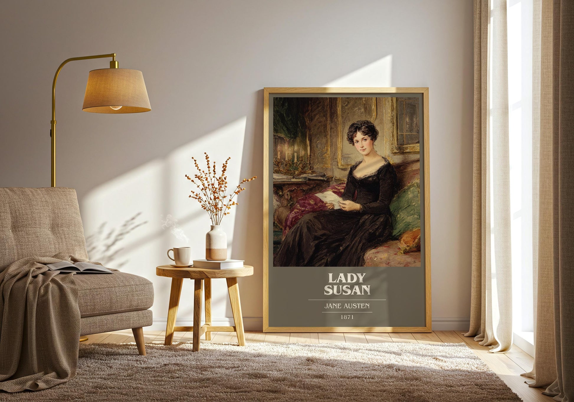Lady Susan by Jane Austen | Book Poster | Literary Art Gift For Book Lover | Novel Inspired Wall Art | Free Delivery
