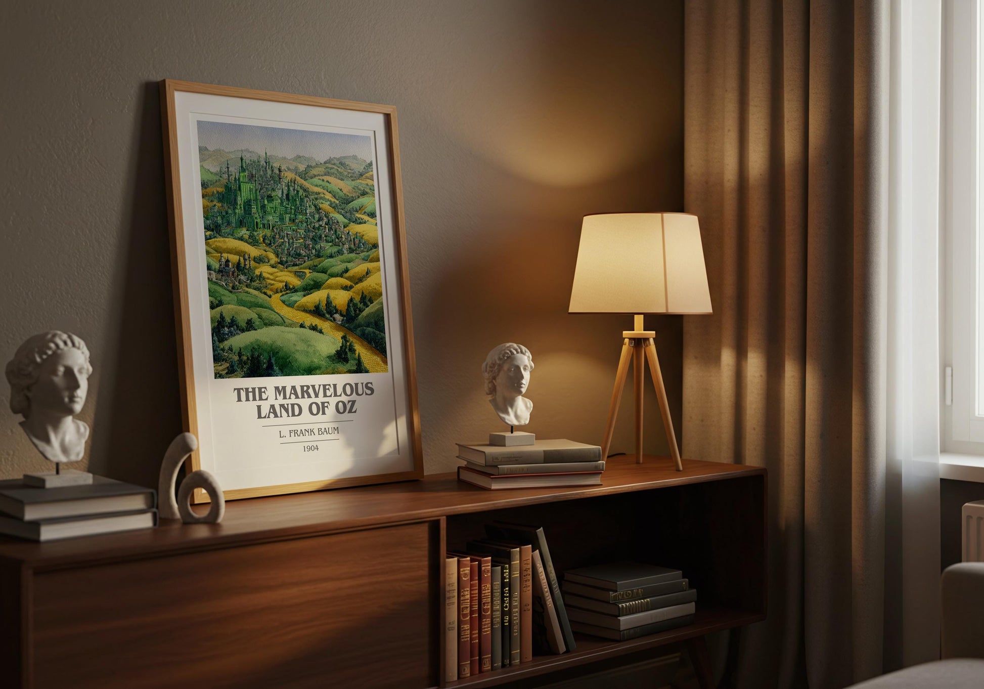 The Marvelous Land of Oz by L. Frank Baum | Book Poster | Literary Art Gift For Book Lover | Novel Inspired Wall Art | Free Delivery