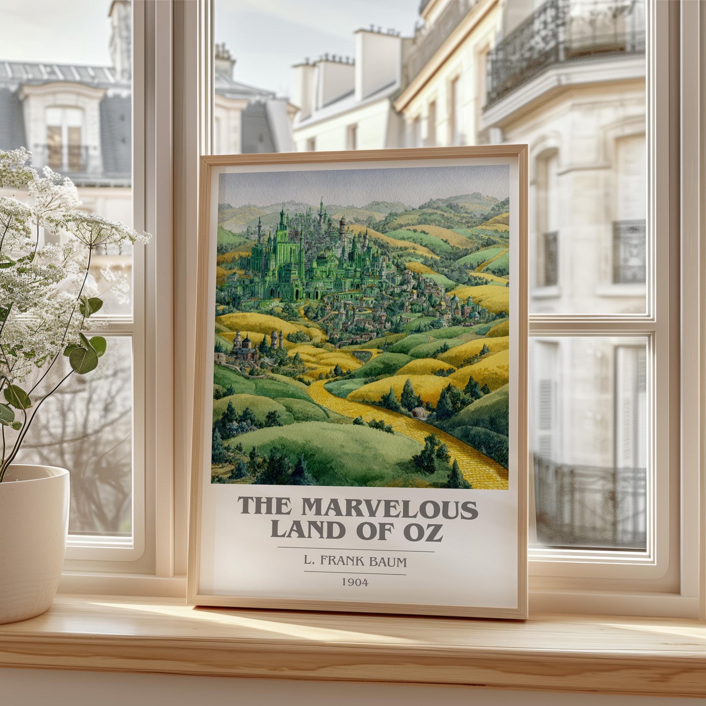 The Marvelous Land of Oz by L. Frank Baum | Book Poster | Literary Art Gift For Book Lover | Novel Inspired Wall Art | Free Delivery