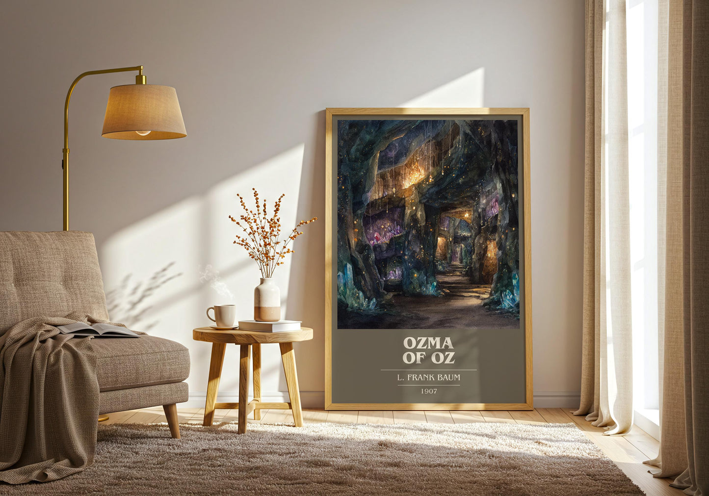 Osma of Oz by L. Frank Baum | Book Poster | Literary Art Gift For Book Lover | Novel Inspired Wall Art | Free Delivery