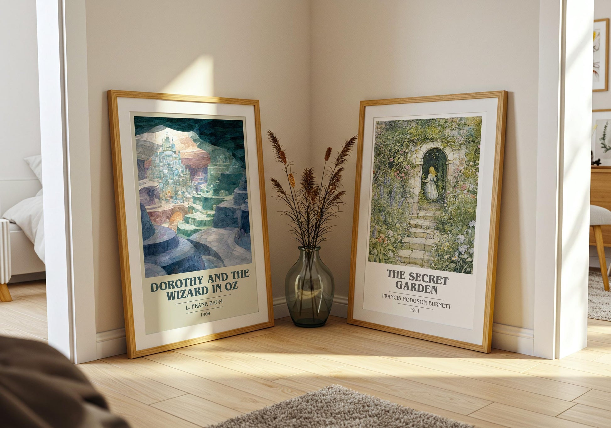 Dorothy and the Wizard in Oz by L. Frank Baum | Book Poster | Literary Art Gift For Book Lover | Novel Inspired Wall Art | Free Delivery